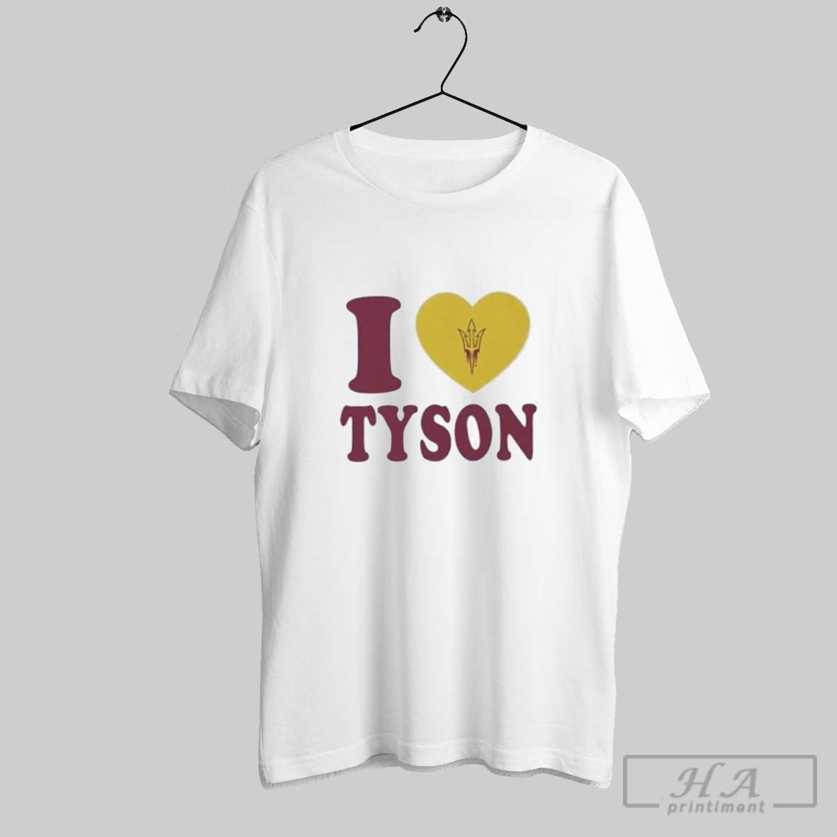 Official Arizona State Sun Devils I Love Jordyn Tyson - Adult & Kids T-Shirts, Sweatshirts & Hoodies apparel design preview 1