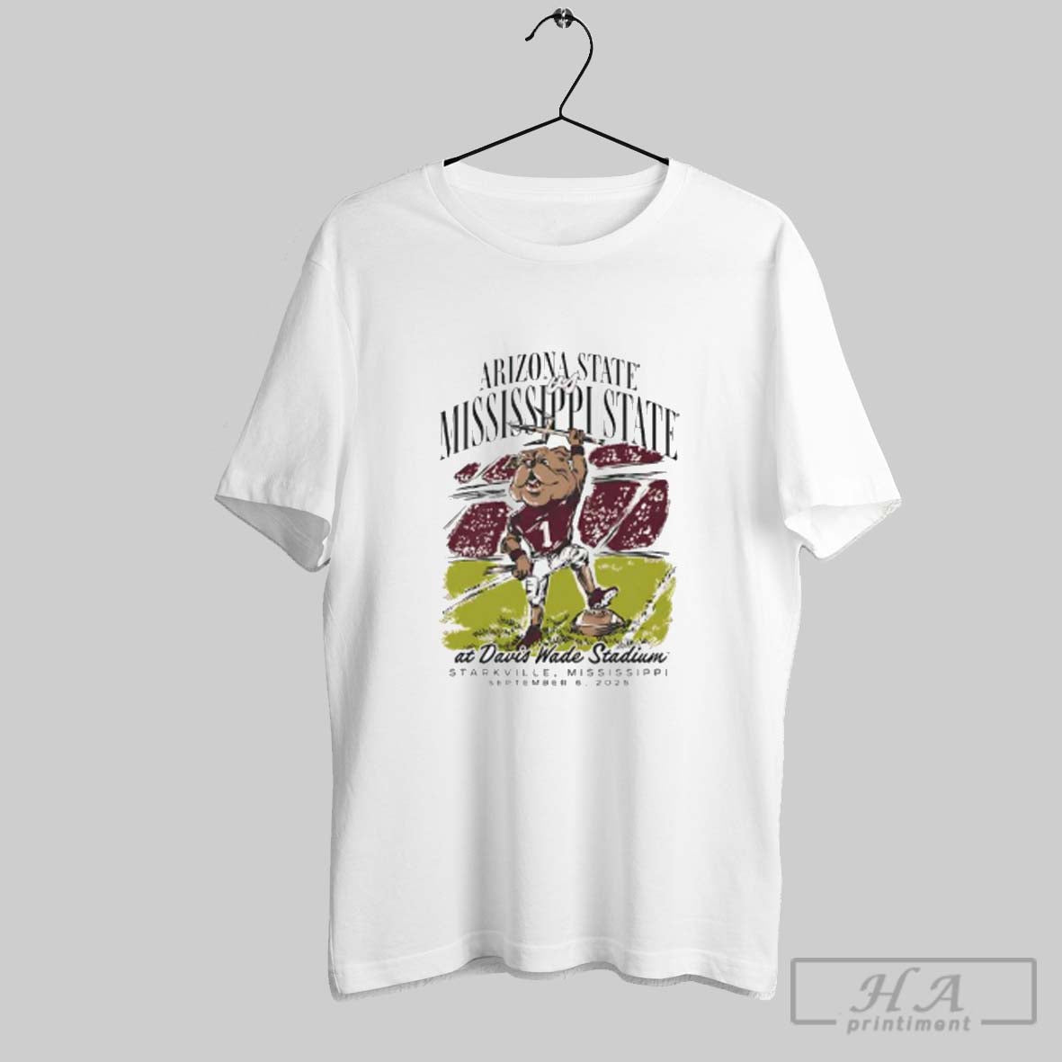 Official Arizona State Sun Devils Vs Mississippi - Adult & Kids T-Shirts, Sweatshirts & Hoodies apparel design preview 1