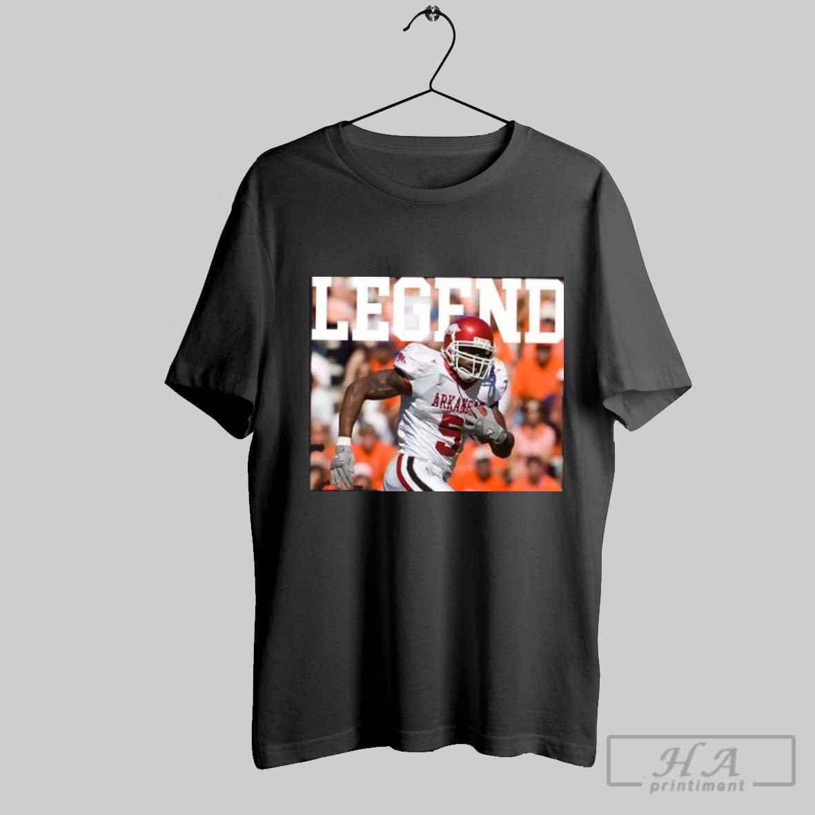 Official Arkansas Razorbacks The Fayetteville Legend - Adult & Kids T-Shirts, Sweatshirts & Hoodies apparel design preview 1