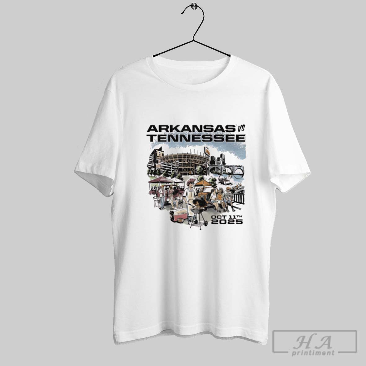 Official Arkansas Razorbacks Vs Tennessee Volunteers - Adult & Kids T-Shirts, Sweatshirts & Hoodies apparel design preview 1