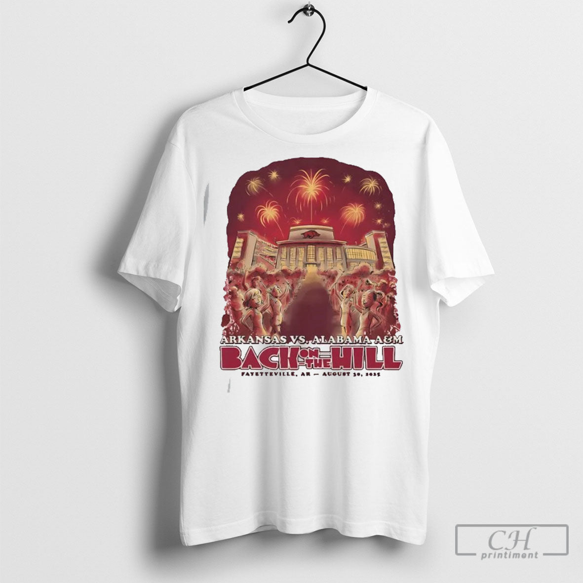 Official Arkansas Vs Alabama Am 2025 Back On The Hill - Adult & Kids T-Shirts, Sweatshirts & Hoodies apparel design preview 1