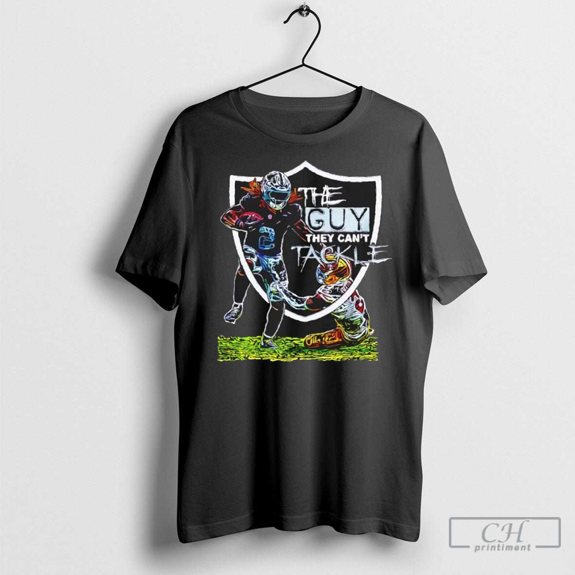 Official Ashton Jeanty The Guy They Cant Tackle - Adult & Kids T-Shirts, Sweatshirts & Hoodies apparel design preview 1