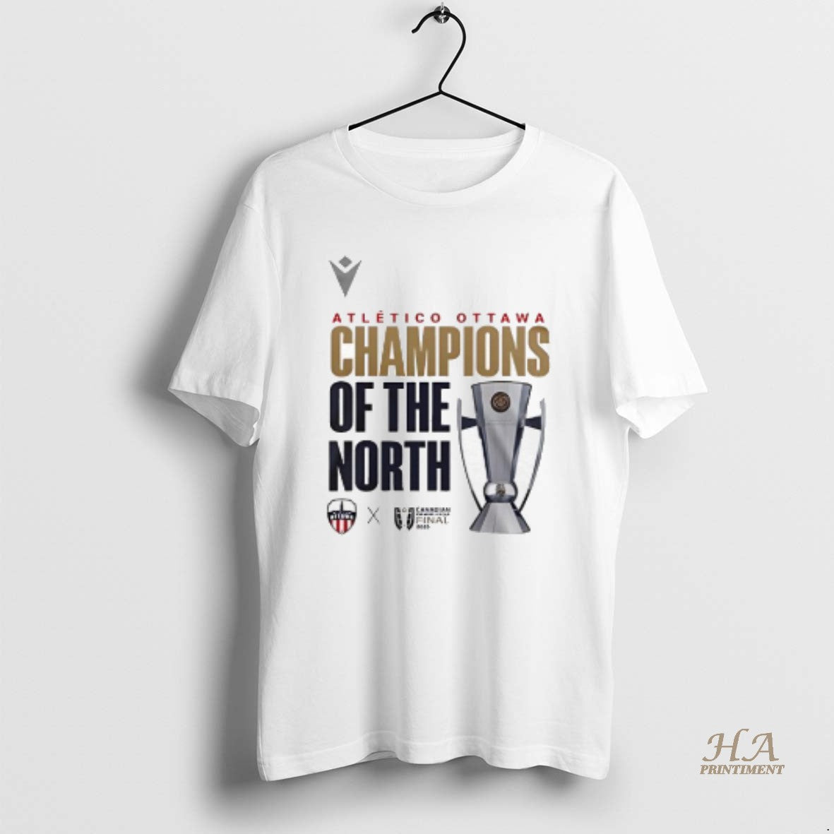 Official Atletico Ottawa Champions Of The North - Adult & Kids T-Shirts, Sweatshirts & Hoodies apparel design preview 1