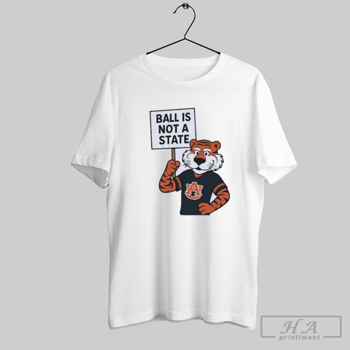 Official Auburn Tigers Ball Is Not A State Beat - Adult & Kids T-Shirts, Sweatshirts & Hoodies apparel design preview 1