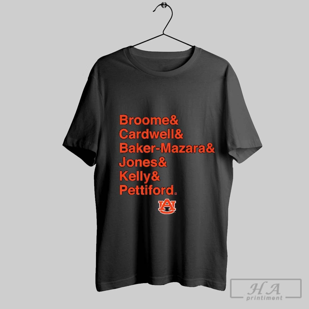 Official Auburn Tigers Basketball Broome Cardwell - Adult & Kids T-Shirts, Sweatshirts & Hoodies apparel design preview 1
