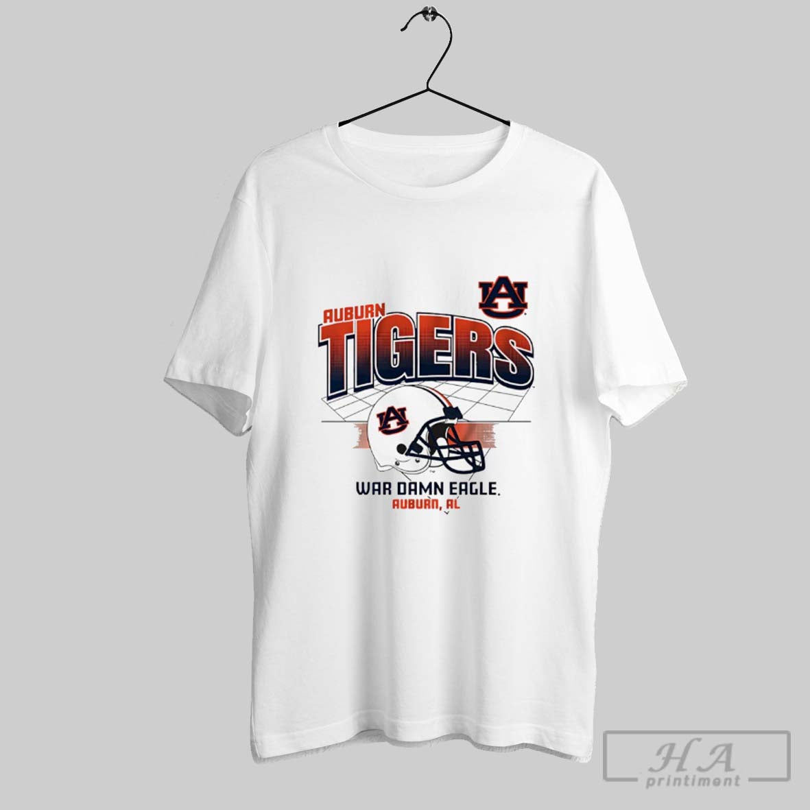Official Auburn Tigers Football War Damn Eagle Helmet - Adult & Kids T-Shirts, Sweatshirts & Hoodies apparel design preview 1