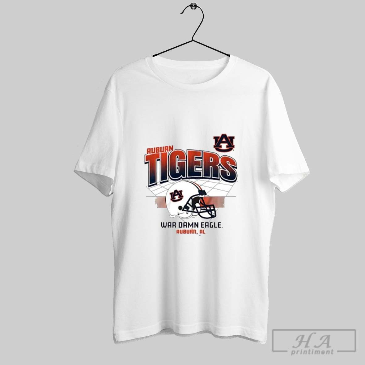 Official Auburn Tigers War Damn Eagle Football Helmet - Adult & Kids T-Shirts, Sweatshirts & Hoodies apparel design preview 1