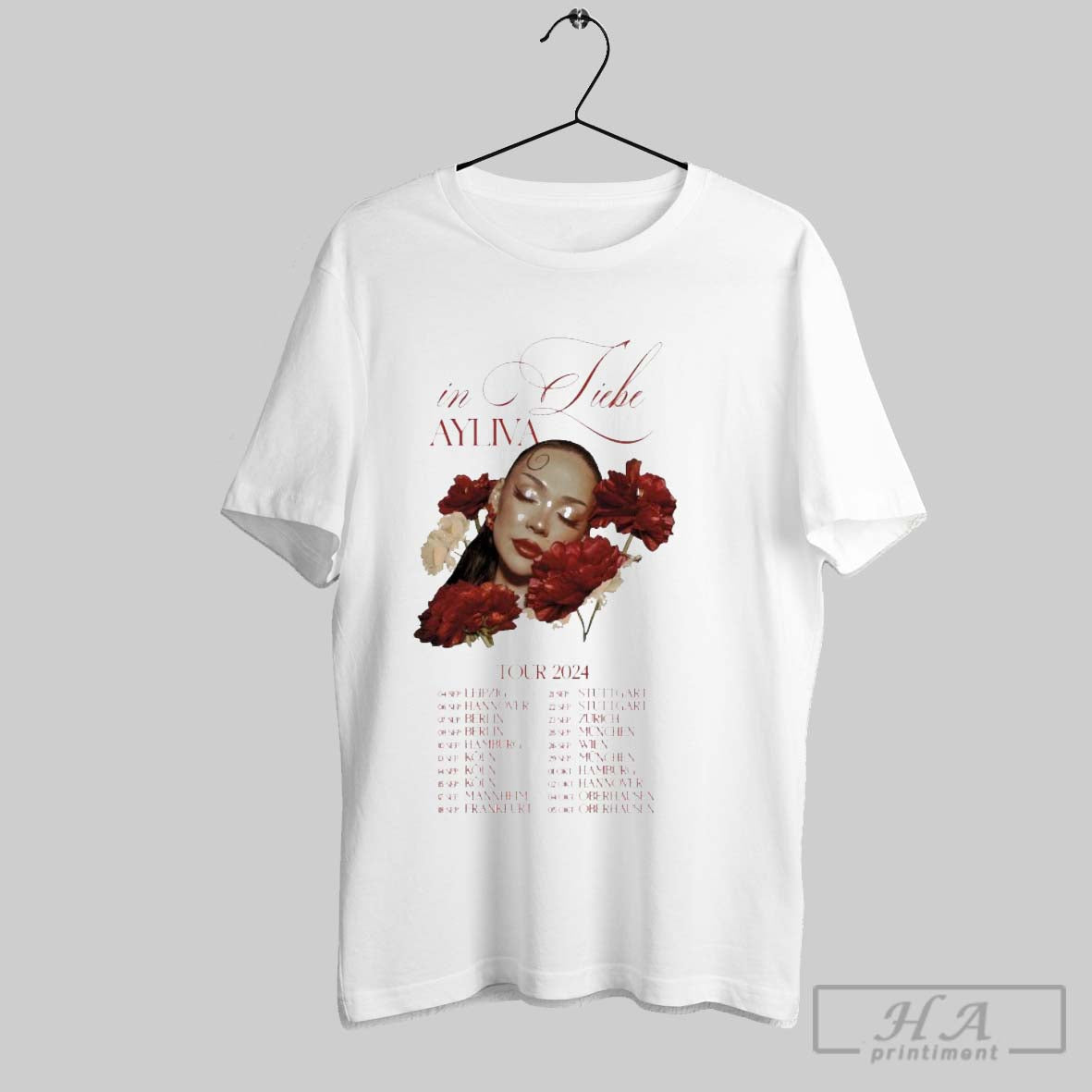 Official Ayliva In Love Tour 2024 Dates - Adult & Kids T-Shirts, Sweatshirts & Hoodies apparel design preview 1