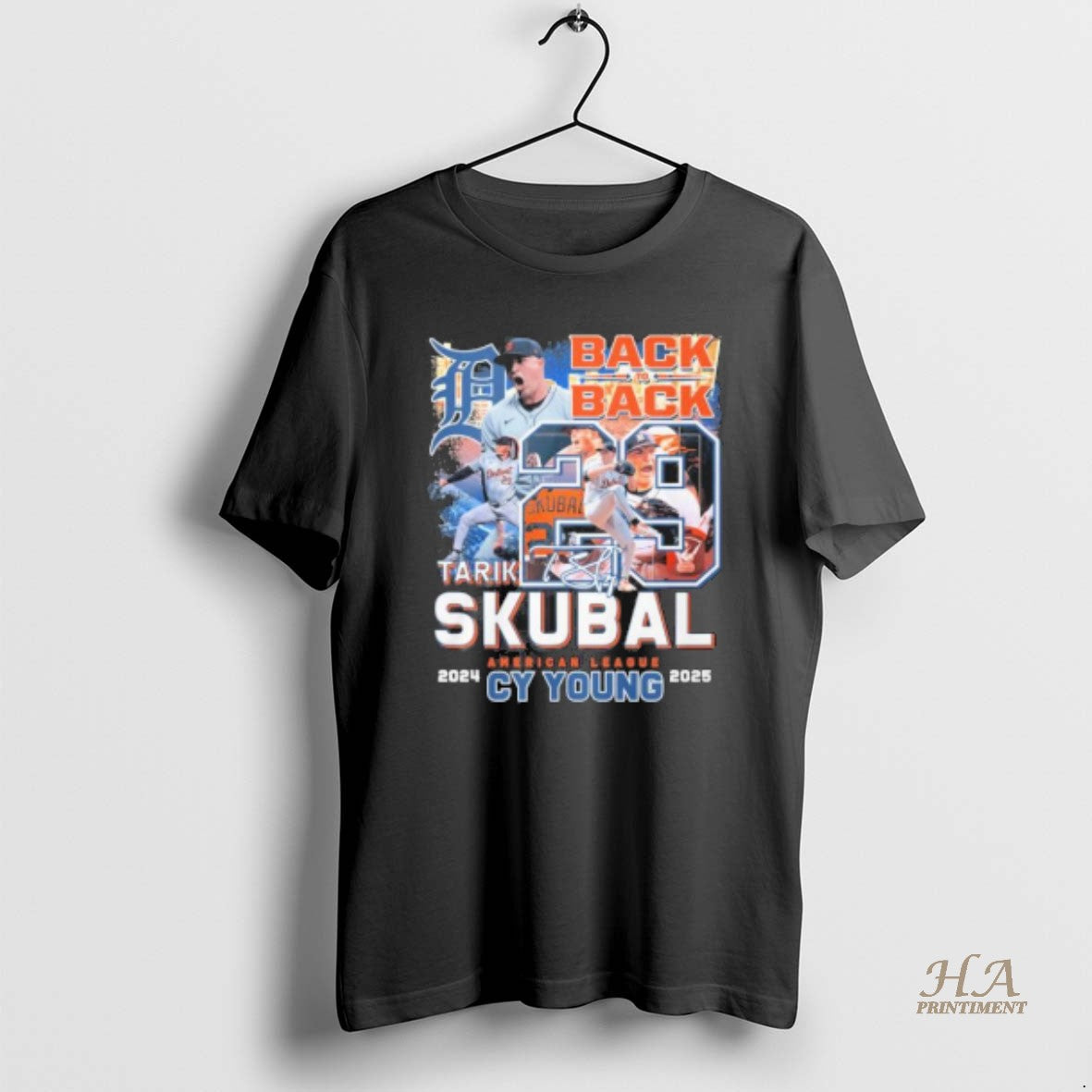 Official Back 2 Tarik Skubal Al Cy Young 2024 2025 - Adult & Kids T-Shirts, Sweatshirts & Hoodies apparel design preview 1