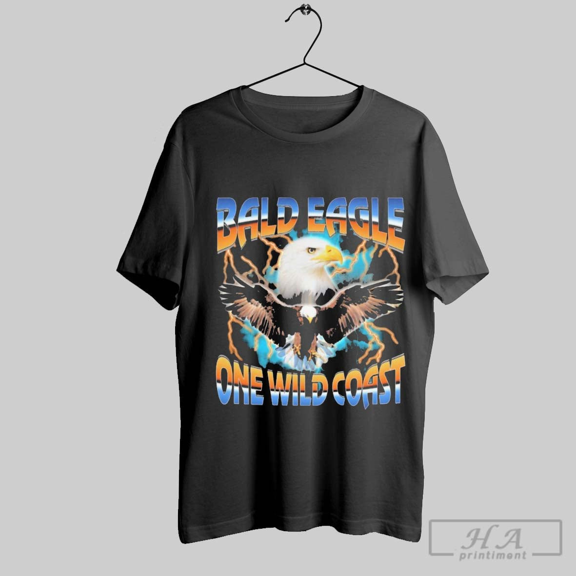 Official Bald Eagle One Wild Coast Inspired - Adult & Kids T-Shirts, Sweatshirts & Hoodies apparel design preview 1