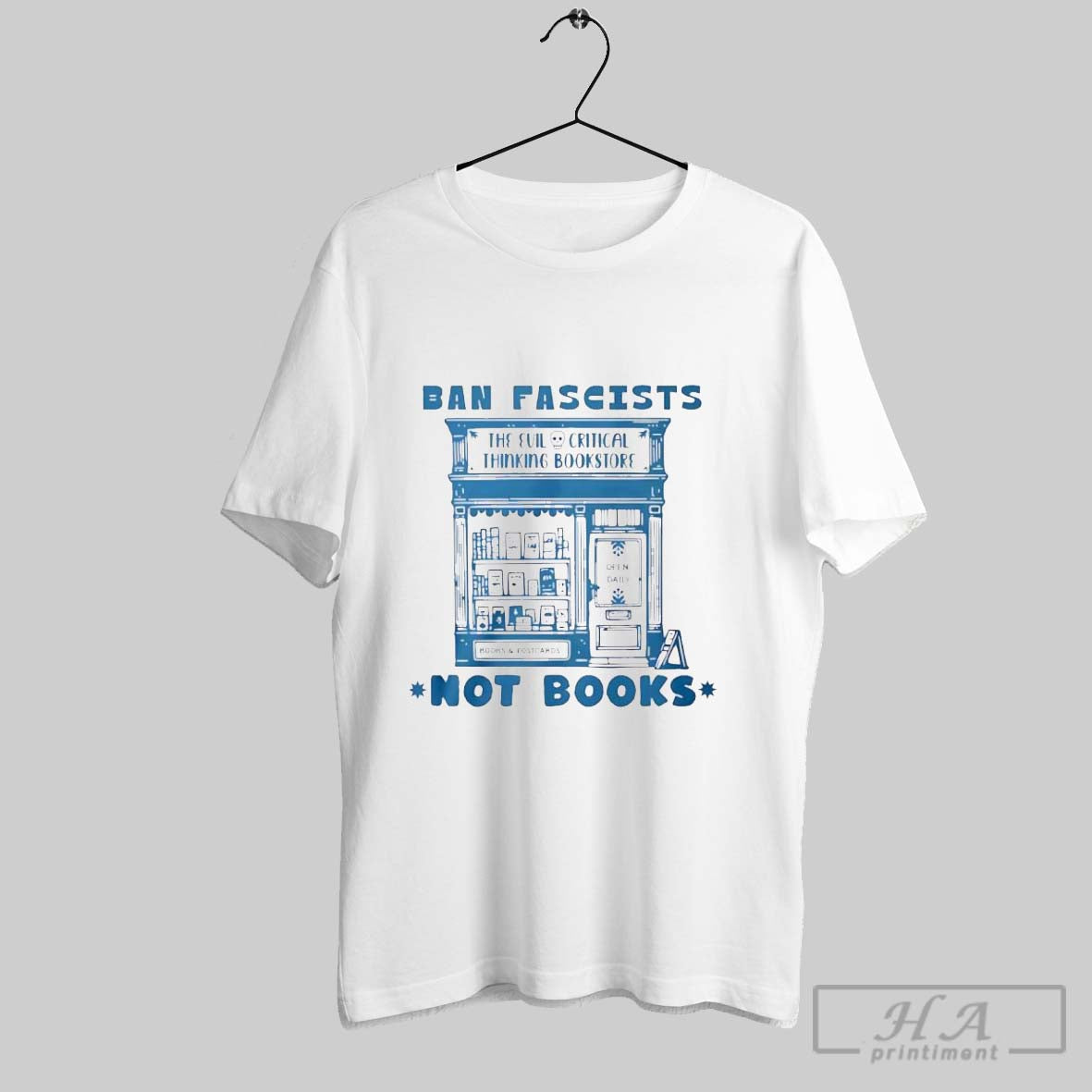 Official Ban Fascists Not Books The Evil Critical - Adult & Kids T-Shirts, Sweatshirts & Hoodies apparel design preview 1