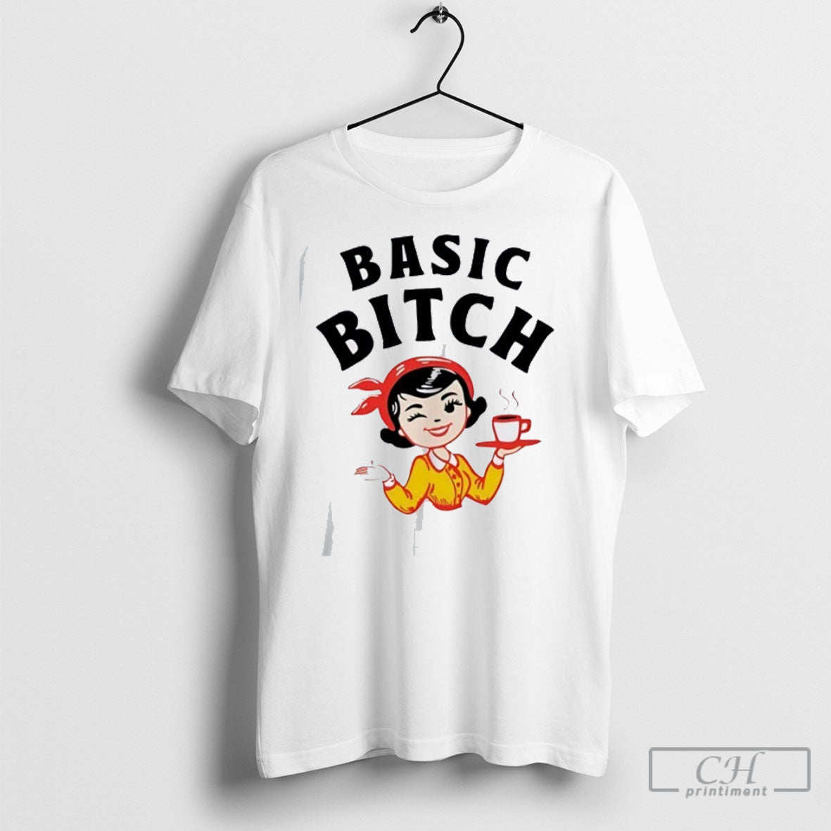 Official Basic Bitch Serving Coffee Halloween Sweater - Adult & Kids T-Shirts, Sweatshirts & Hoodies apparel design preview 1