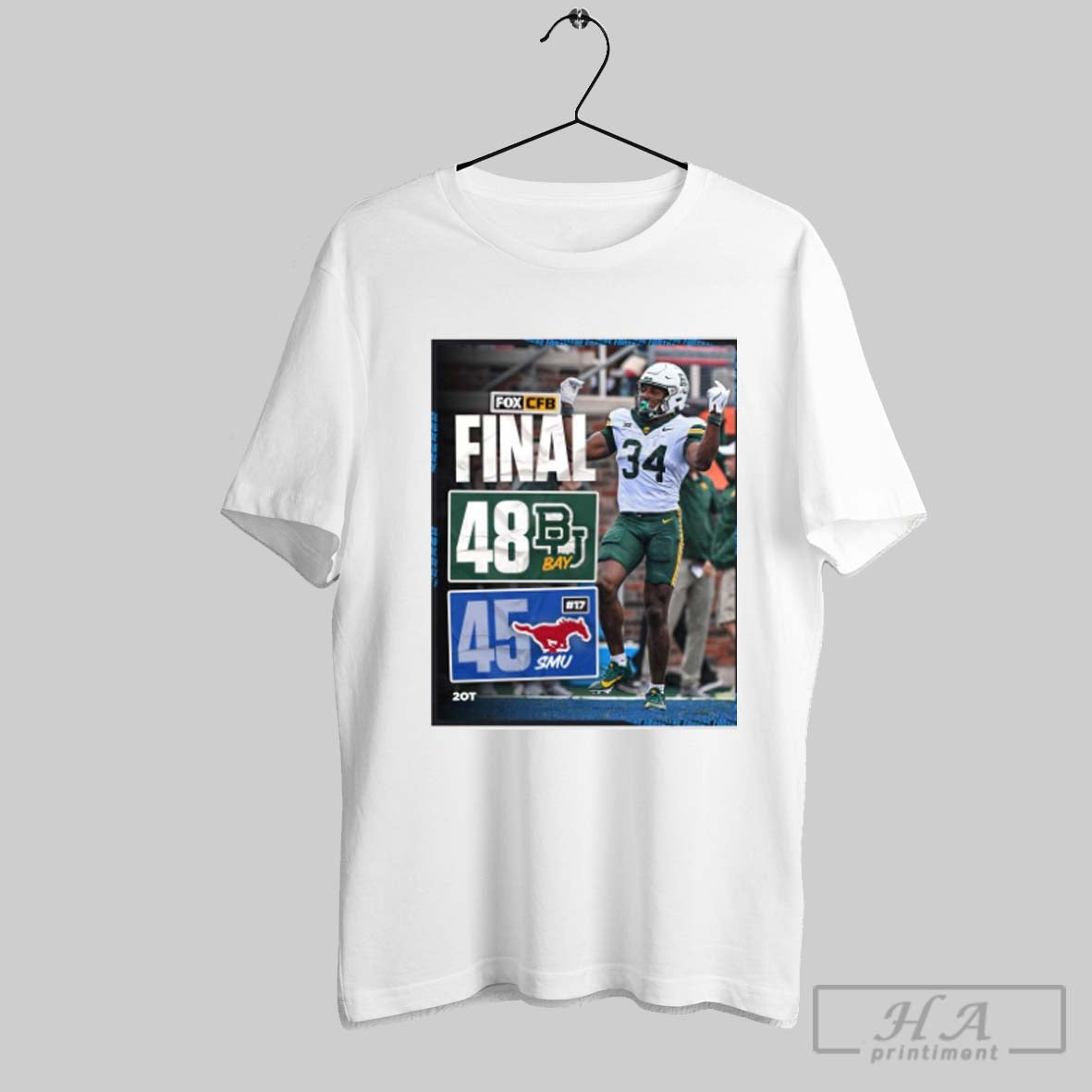 Official Baylor Bears 48 45 Smu Mustangs Sep 6 2025 - Adult & Kids T-Shirts, Sweatshirts & Hoodies apparel design preview 1