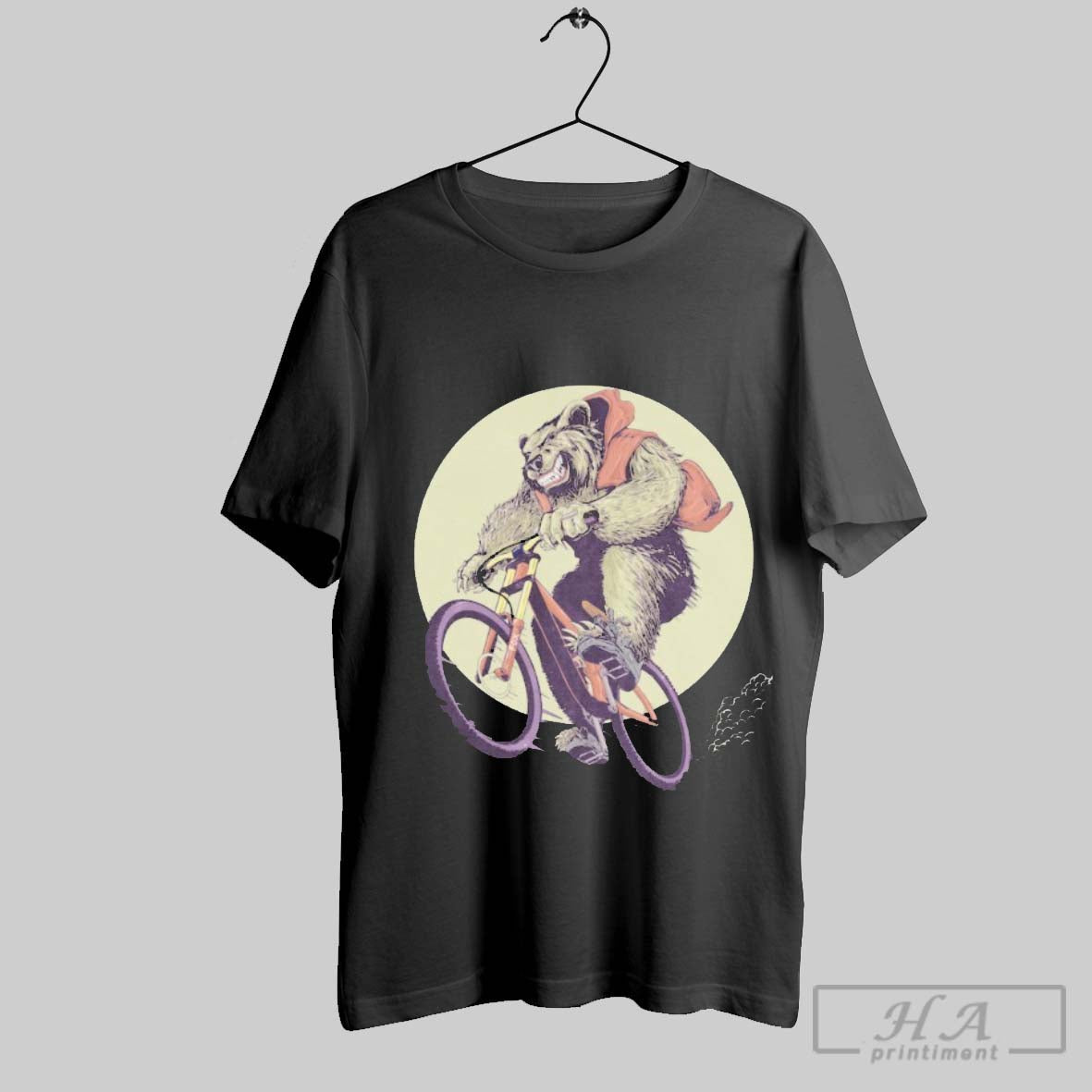 Official Bear On A Tear Mountain Biking Mayhem - Adult & Kids T-Shirts, Sweatshirts & Hoodies apparel design preview 1