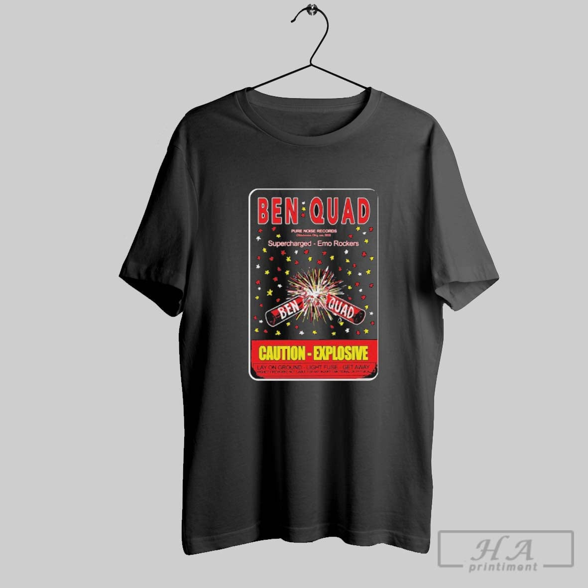 Official Ben Quad M80 Caution Explosive Supercharged - Adult & Kids T-Shirts, Sweatshirts & Hoodies apparel design preview 1