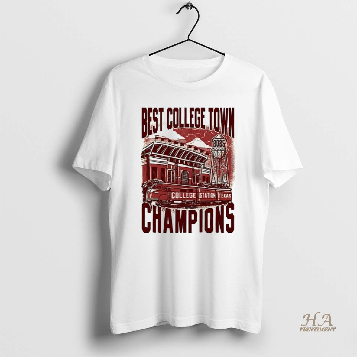 Official Best College Town Champions Texas Am Aggies - Adult & Kids T-Shirts, Sweatshirts & Hoodies apparel design preview 1
