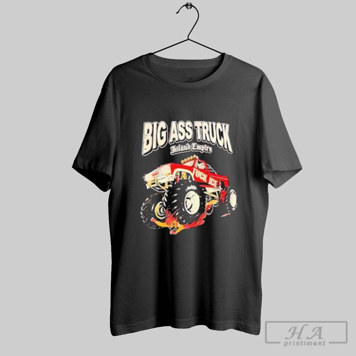 Official Big Ass Truck Inland Empire Fuck Ice - Adult & Kids T-Shirts, Sweatshirts & Hoodies apparel design preview 1