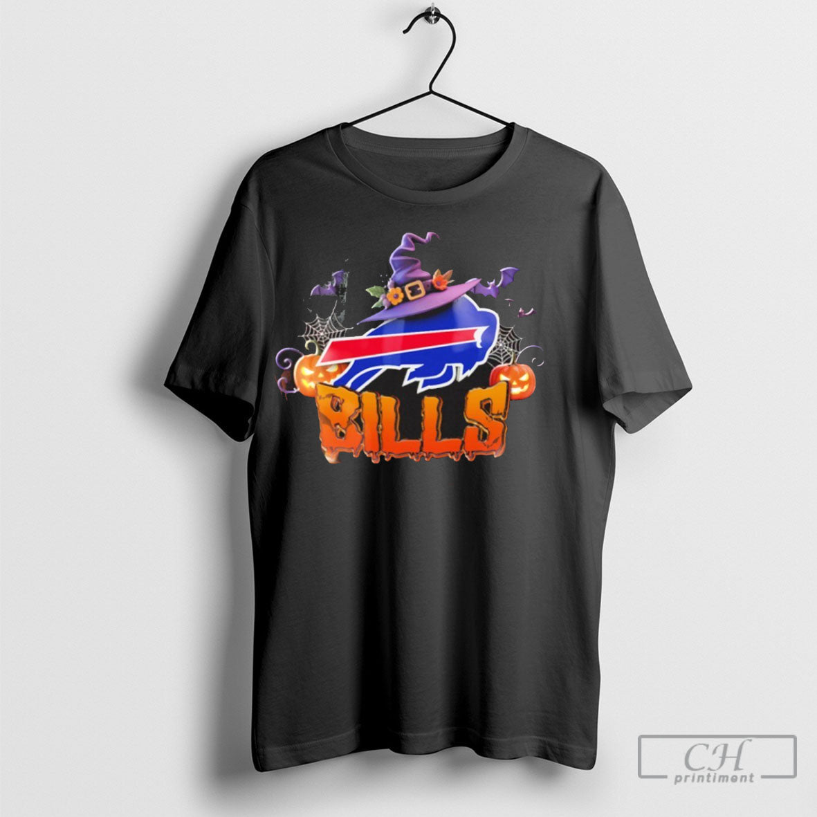 Official Bills Logo Halloween Pumpkin Sweater - Adult & Kids T-Shirts, Sweatshirts & Hoodies apparel design preview 1