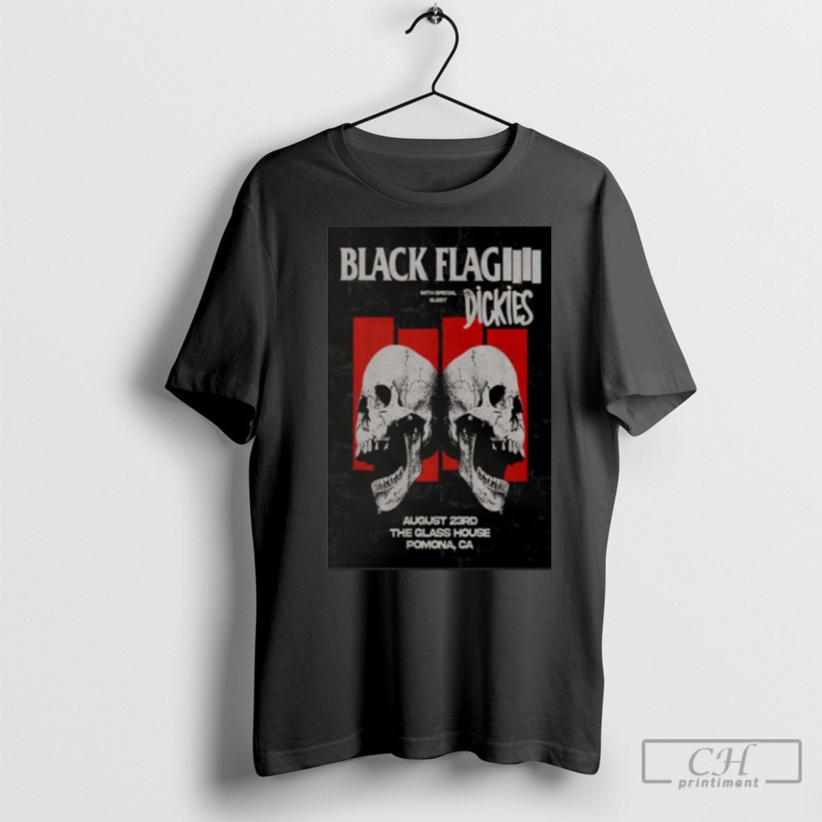 Official Black Flag 8 23 2025 Pomona Ca Poster - Adult & Kids T-Shirts, Sweatshirts & Hoodies apparel design preview 1