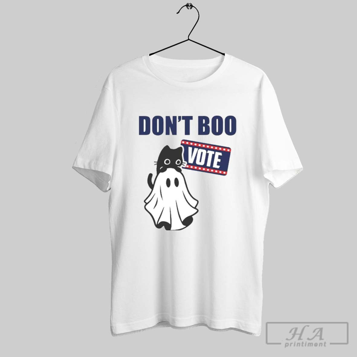 Official Black Cat Dont Boo Vote 2024 Ornament - Adult & Kids T-Shirts, Sweatshirts & Hoodies apparel design preview 1