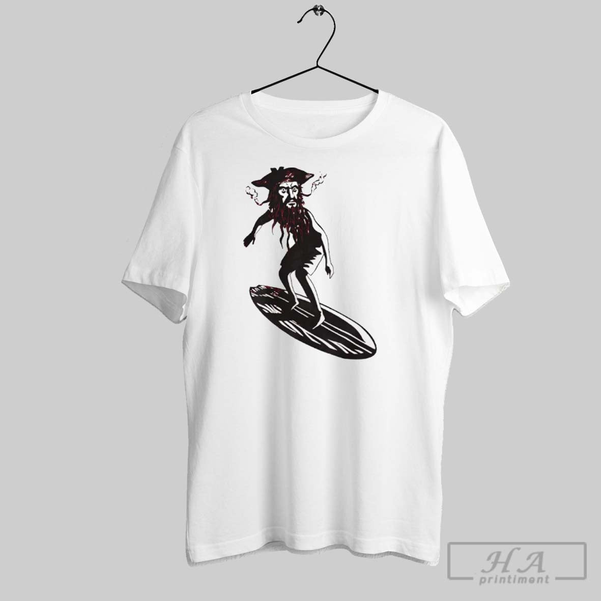 Official Blackbeard Surfer Dude - Adult & Kids T-Shirts, Sweatshirts & Hoodies apparel design preview 1