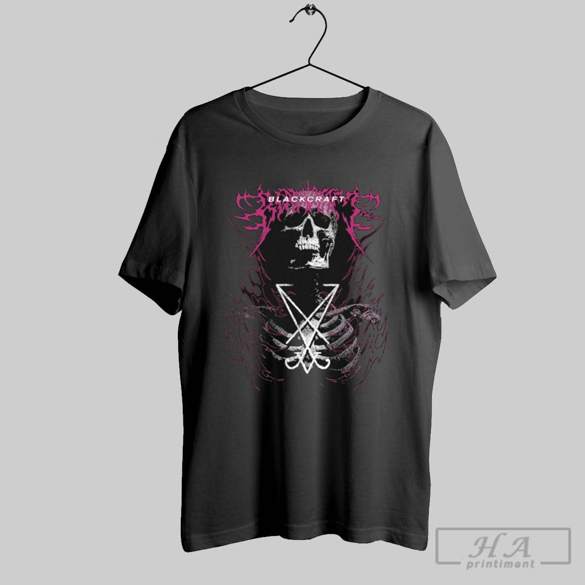 Official Blackcraft Cult Lucifer Sigil Skeleton - Adult & Kids T-Shirts, Sweatshirts & Hoodies apparel design preview 1