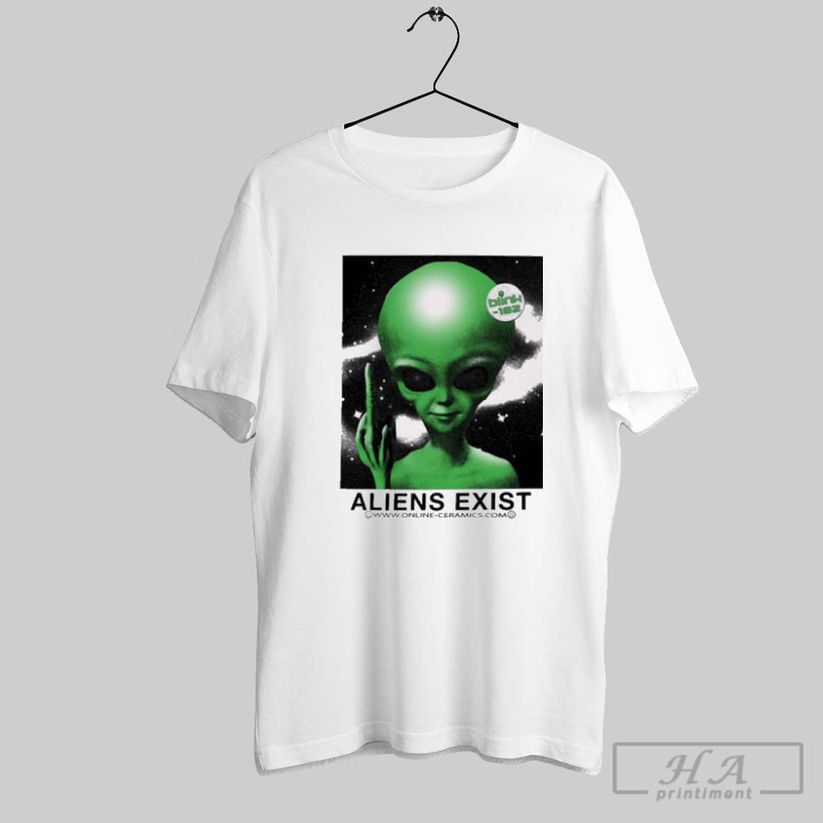 Official Blink 182 Aliens Exist Greetings Fuckers - Adult & Kids T-Shirts, Sweatshirts & Hoodies apparel design preview 1