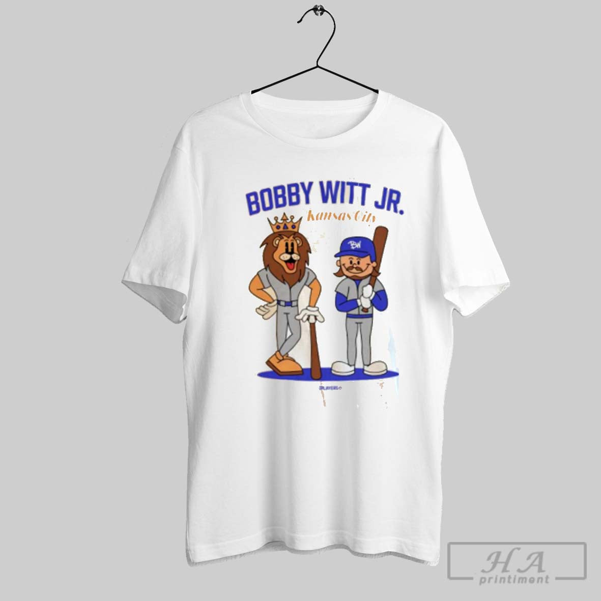 Official Bobby Witt Jr Kansas City Royals Lions - Adult & Kids T-Shirts, Sweatshirts & Hoodies apparel design preview 1