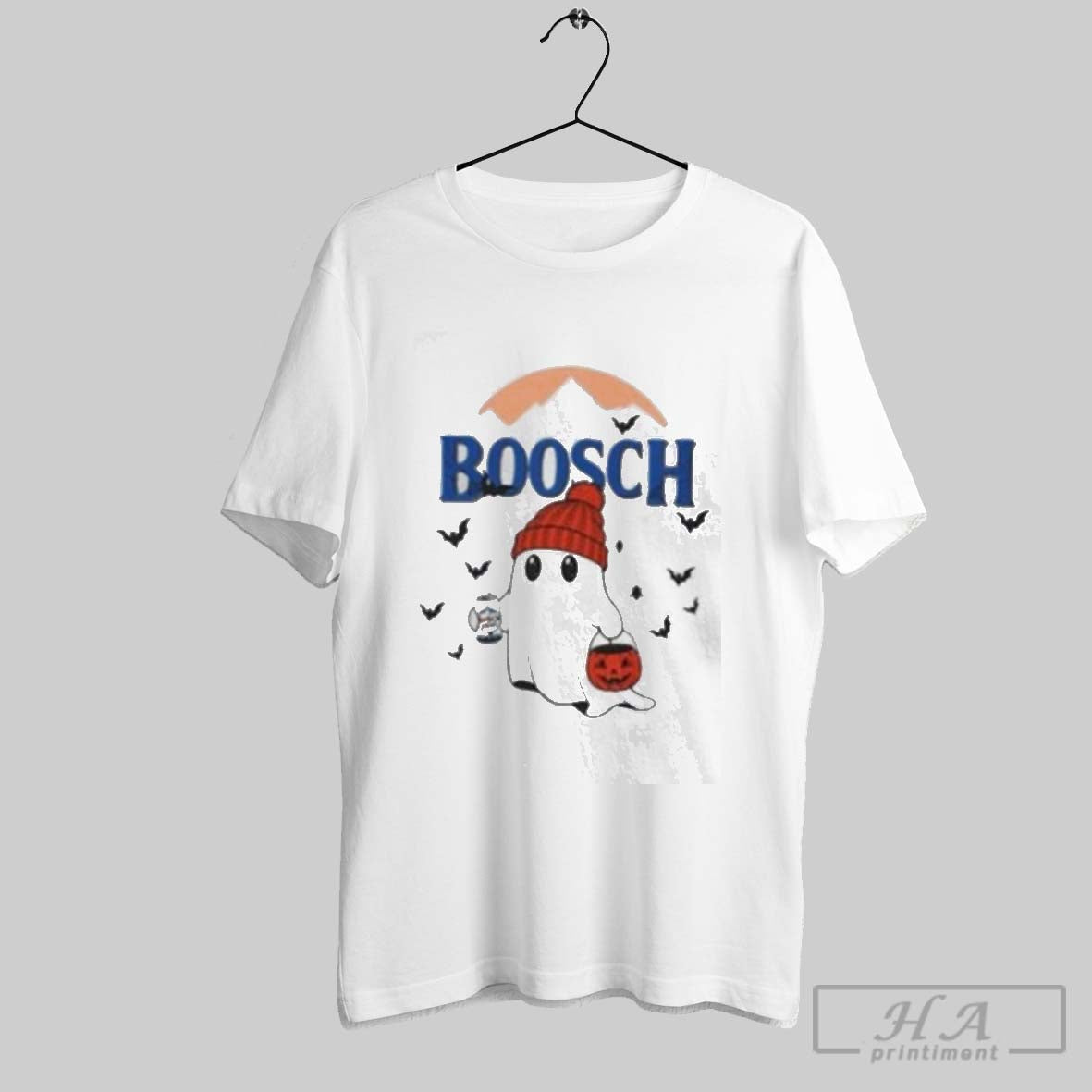 Official Boosch Light Boo Ghost Halloween 2025 T - Adult & Kids T-Shirts, Sweatshirts & Hoodies apparel design preview 1