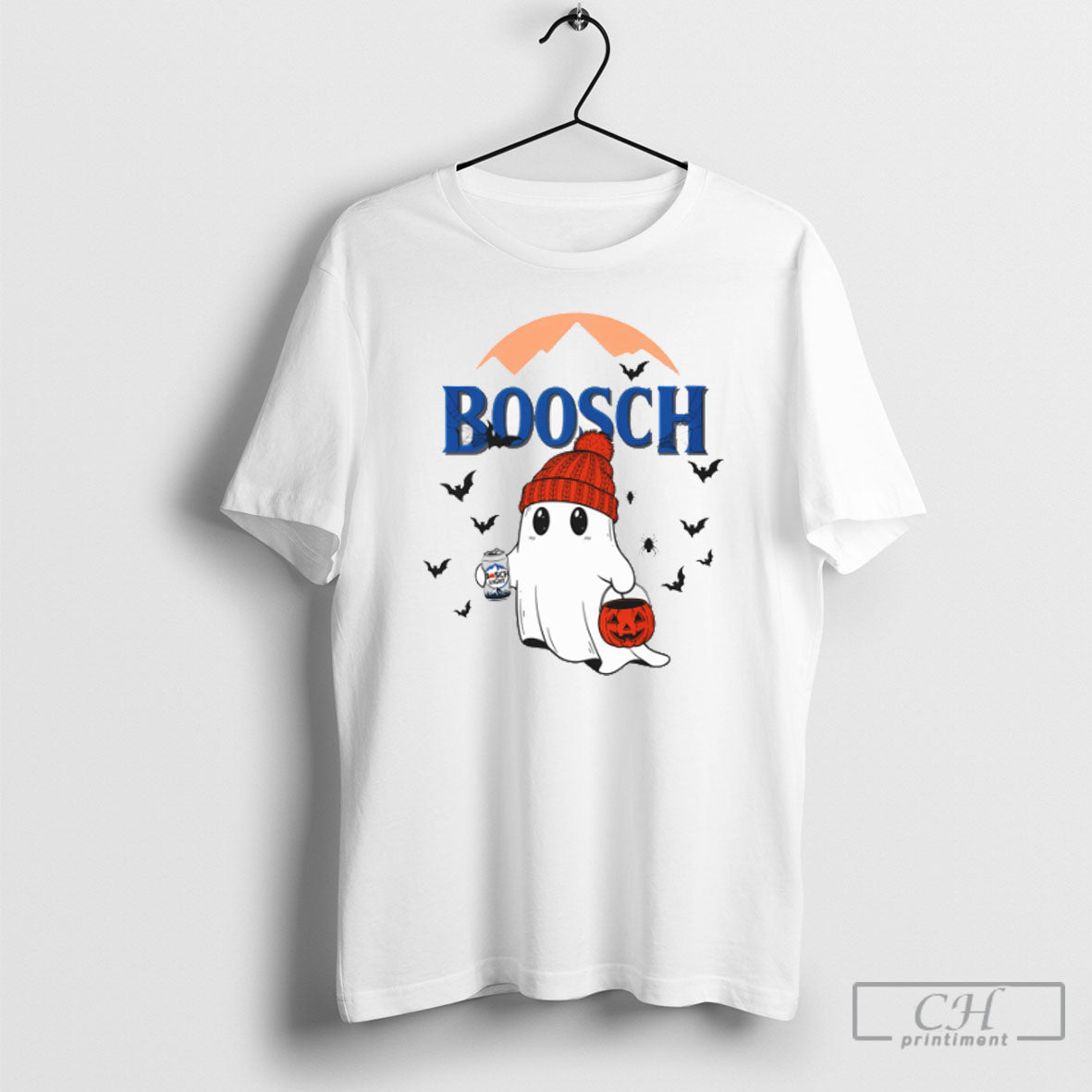Official Boosch Light Boo Ghost Halloween Sweater - Adult & Kids T-Shirts, Sweatshirts & Hoodies apparel design preview 1