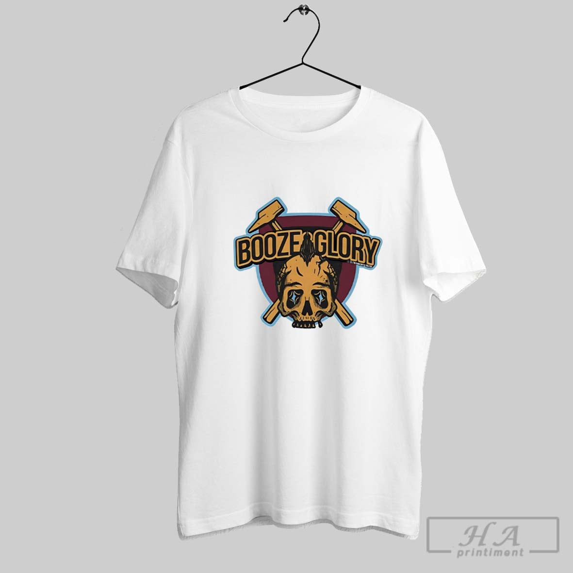 Official Booze And Glory Skull Logo - Adult & Kids T-Shirts, Sweatshirts & Hoodies apparel design preview 1