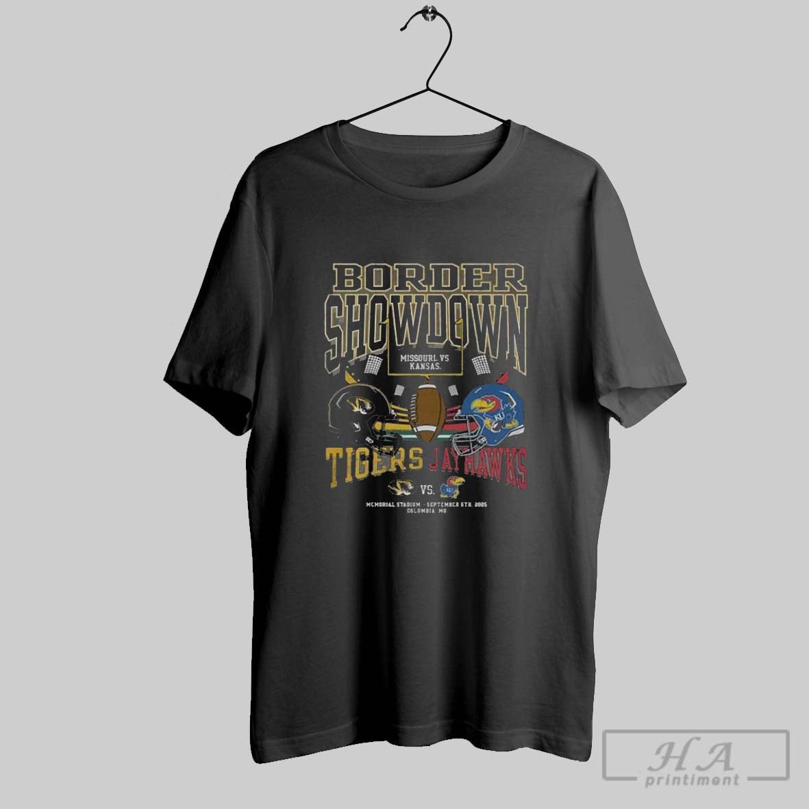 Official Border Showdown 2025 Missouri Tigers Vs - Adult & Kids T-Shirts, Sweatshirts & Hoodies apparel design preview 1
