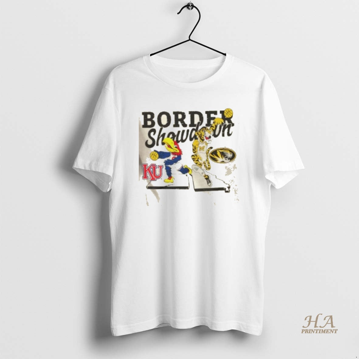 Official Border Showdown Kansas Jayhawks Vs Missouri - Adult & Kids T-Shirts, Sweatshirts & Hoodies apparel design preview 1