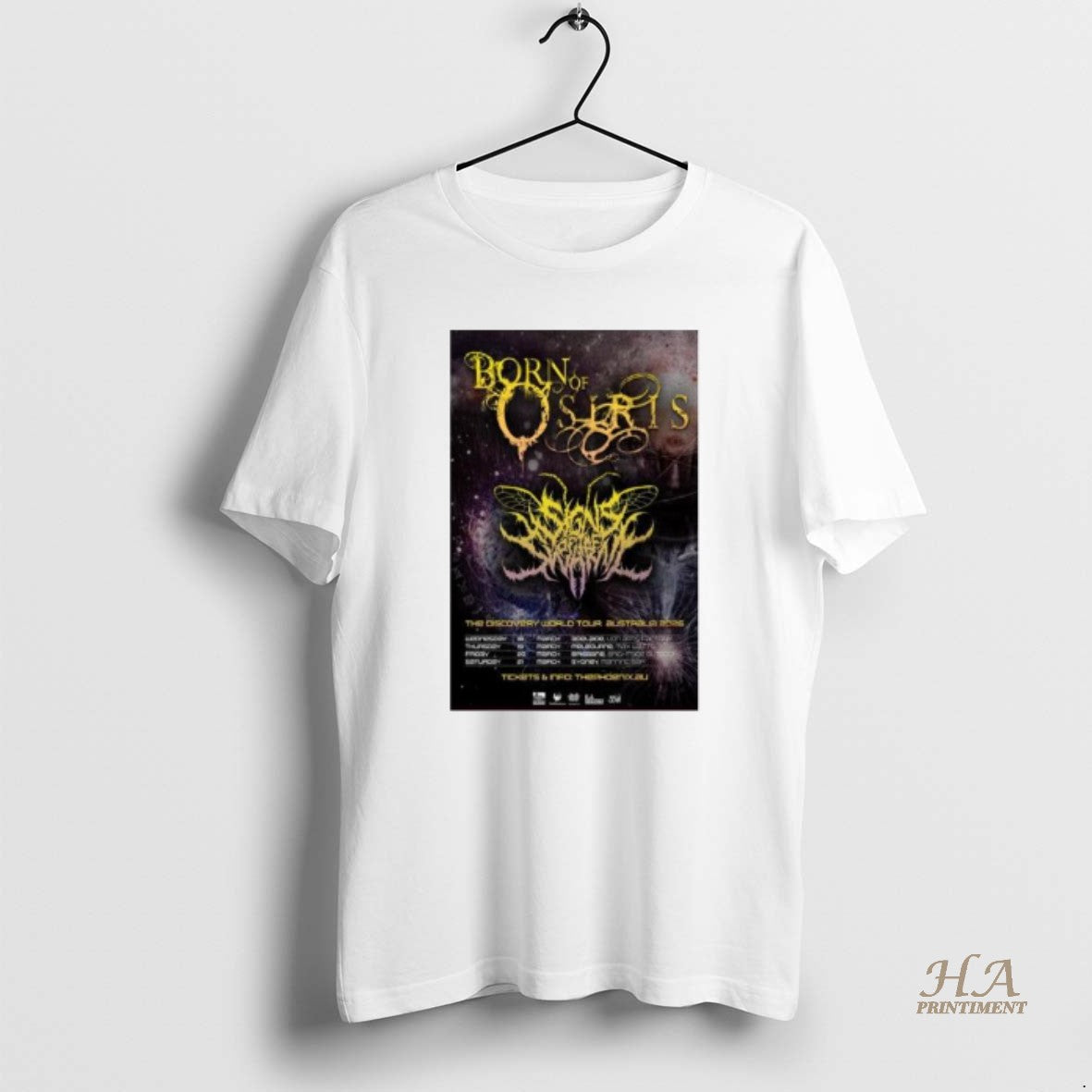 Official Born Of Osiris The Discovery World Tour - Adult & Kids T-Shirts, Sweatshirts & Hoodies apparel design preview 1
