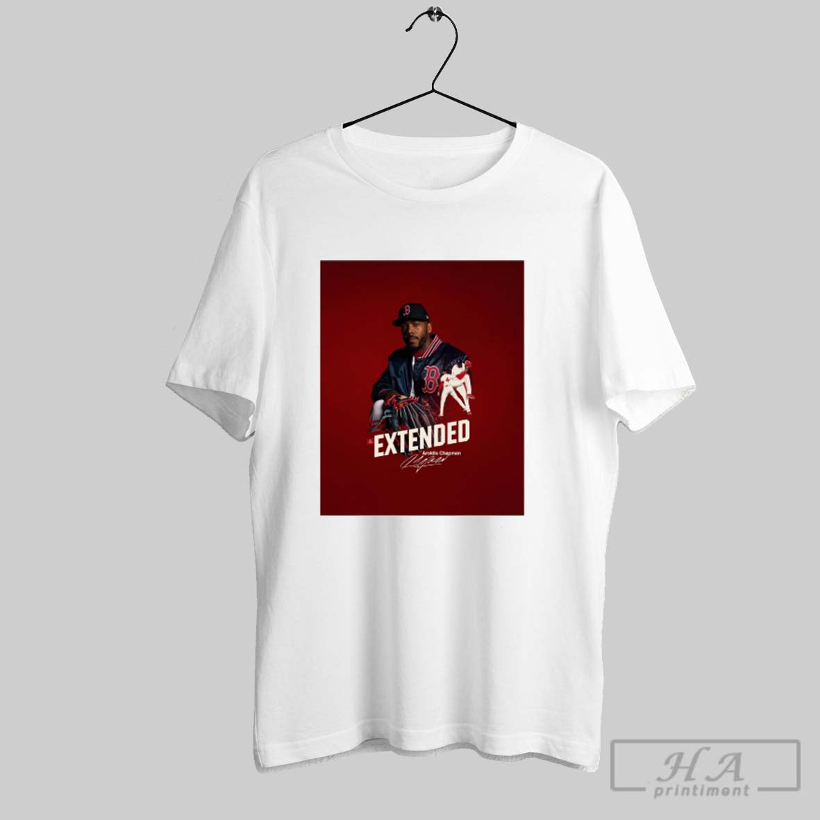 Official Boston Red Sox Aroldis Chapman Extended - Adult & Kids T-Shirts, Sweatshirts & Hoodies apparel design preview 1