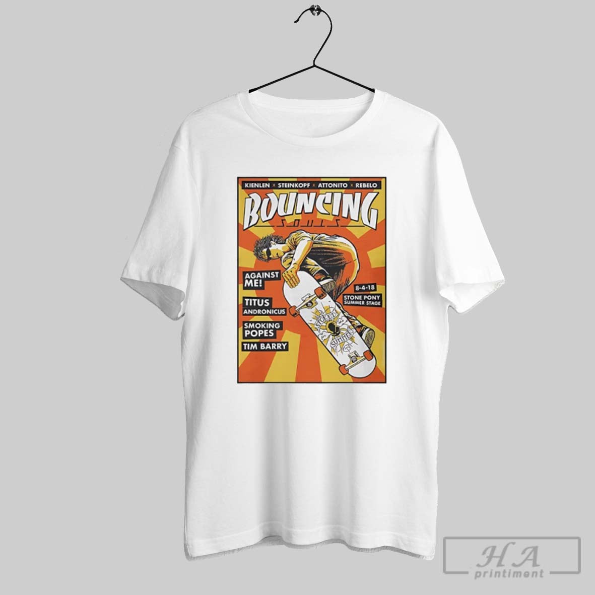 Official Bouncing Souls Kienlen X Steinkopf Attonitox - Adult & Kids T-Shirts, Sweatshirts & Hoodies apparel design preview 1