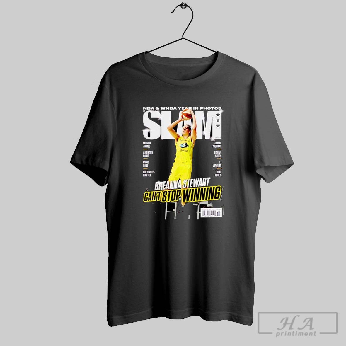 Official Breanna Stewart Seattle Storm Wnba Slam - Adult & Kids T-Shirts, Sweatshirts & Hoodies apparel design preview 1
