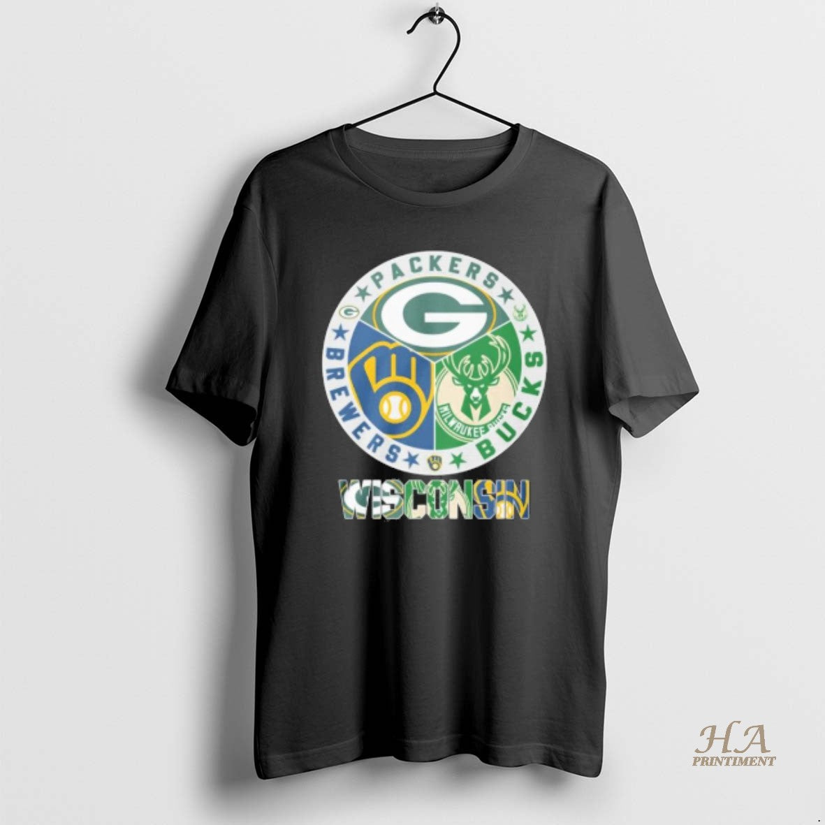 Official Brewers Packers And Bucks 2025 - Adult & Kids T-Shirts, Sweatshirts & Hoodies apparel design preview 1