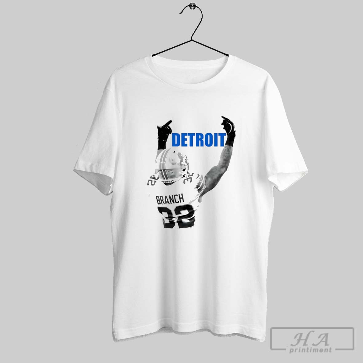 Official Brian Branch 32 Detroit Lions Grit Middle - Adult & Kids T-Shirts, Sweatshirts & Hoodies apparel design preview 1