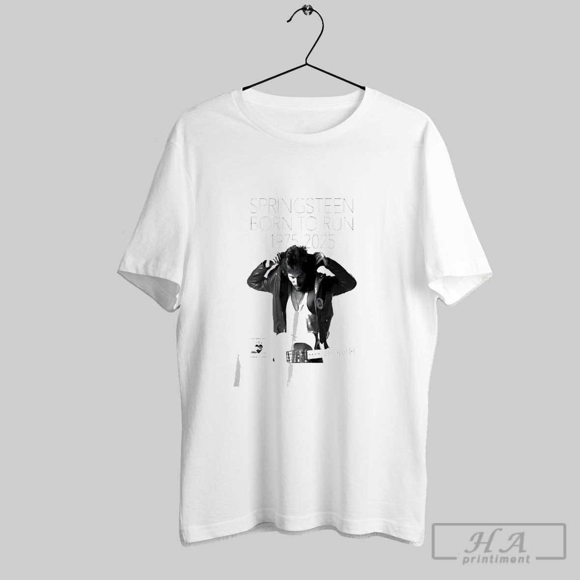 Official Bruce Springsteen 50th Anniversary Born To - Adult & Kids T-Shirts, Sweatshirts & Hoodies apparel design preview 1