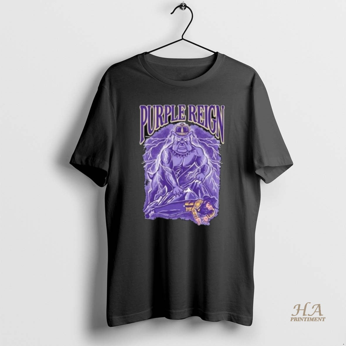 Official Bulldog Mascot Purple Reign Pocket Long - Adult & Kids T-Shirts, Sweatshirts & Hoodies apparel design preview 1