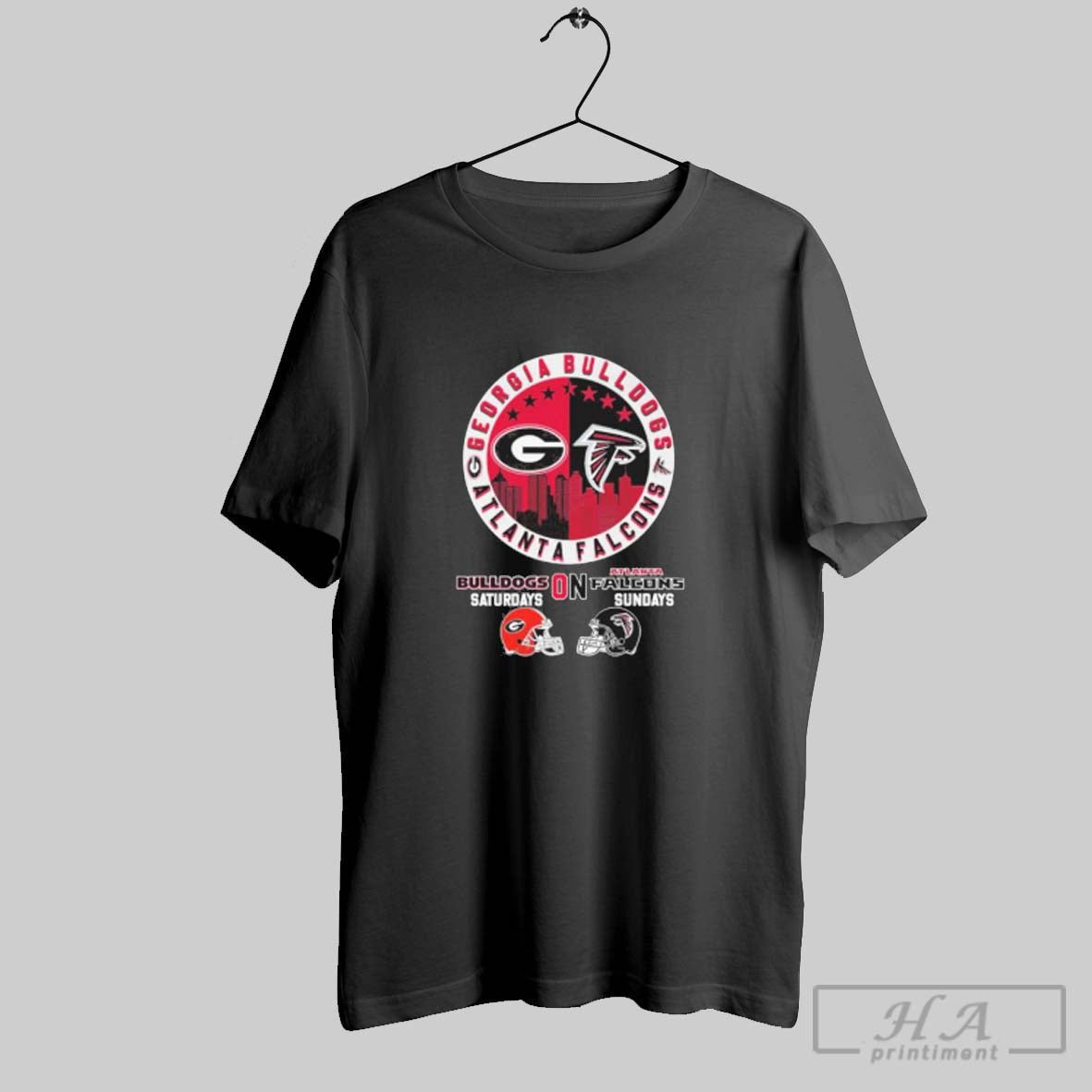 Official Bulldogs On Saturdays Falcons Sundays 2025 - Adult & Kids T-Shirts, Sweatshirts & Hoodies apparel design preview 1