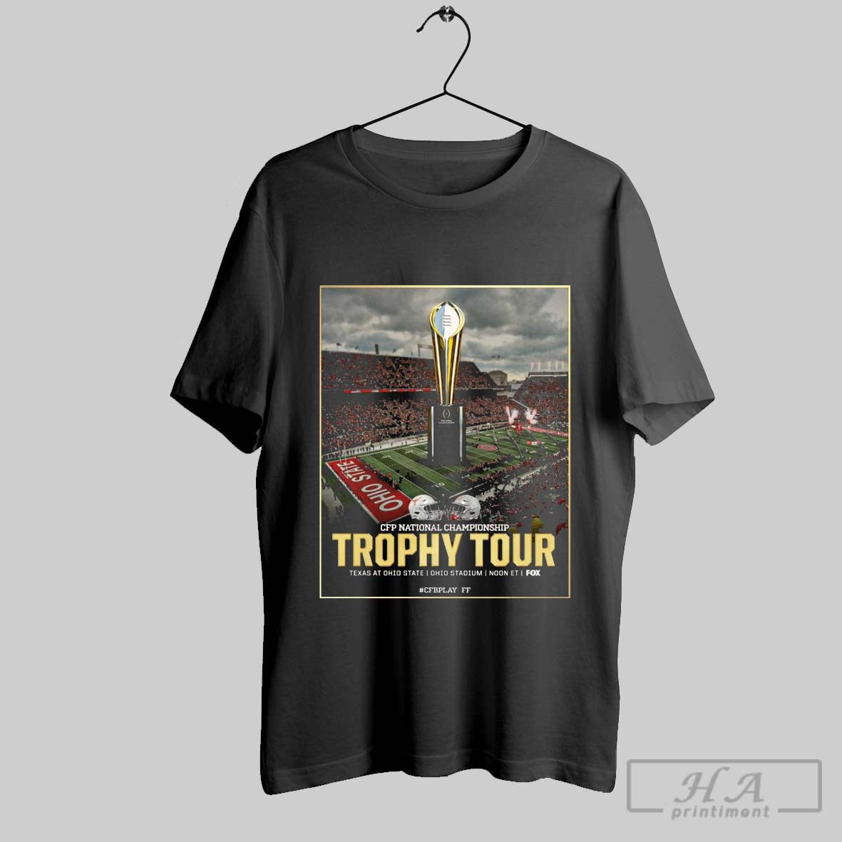 Official Cfp National Championship Trophy Tour Texas - Adult & Kids T-Shirts, Sweatshirts & Hoodies apparel design preview 1