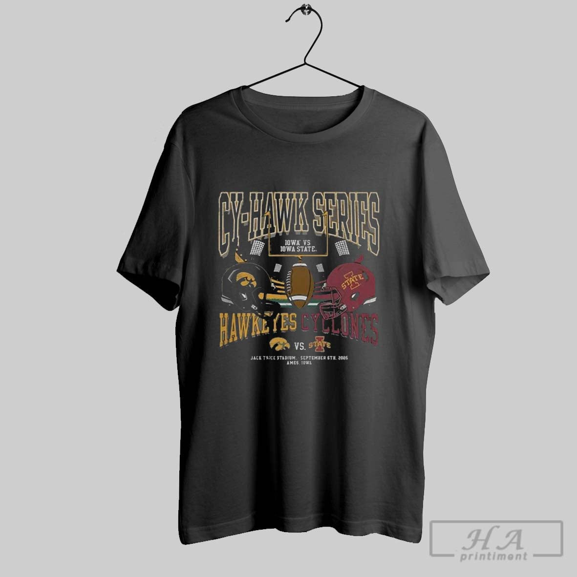Official Cy Hawk Series 2025 Hawkeyes Vs Cyclones T - Adult & Kids T-Shirts, Sweatshirts & Hoodies apparel design preview 1