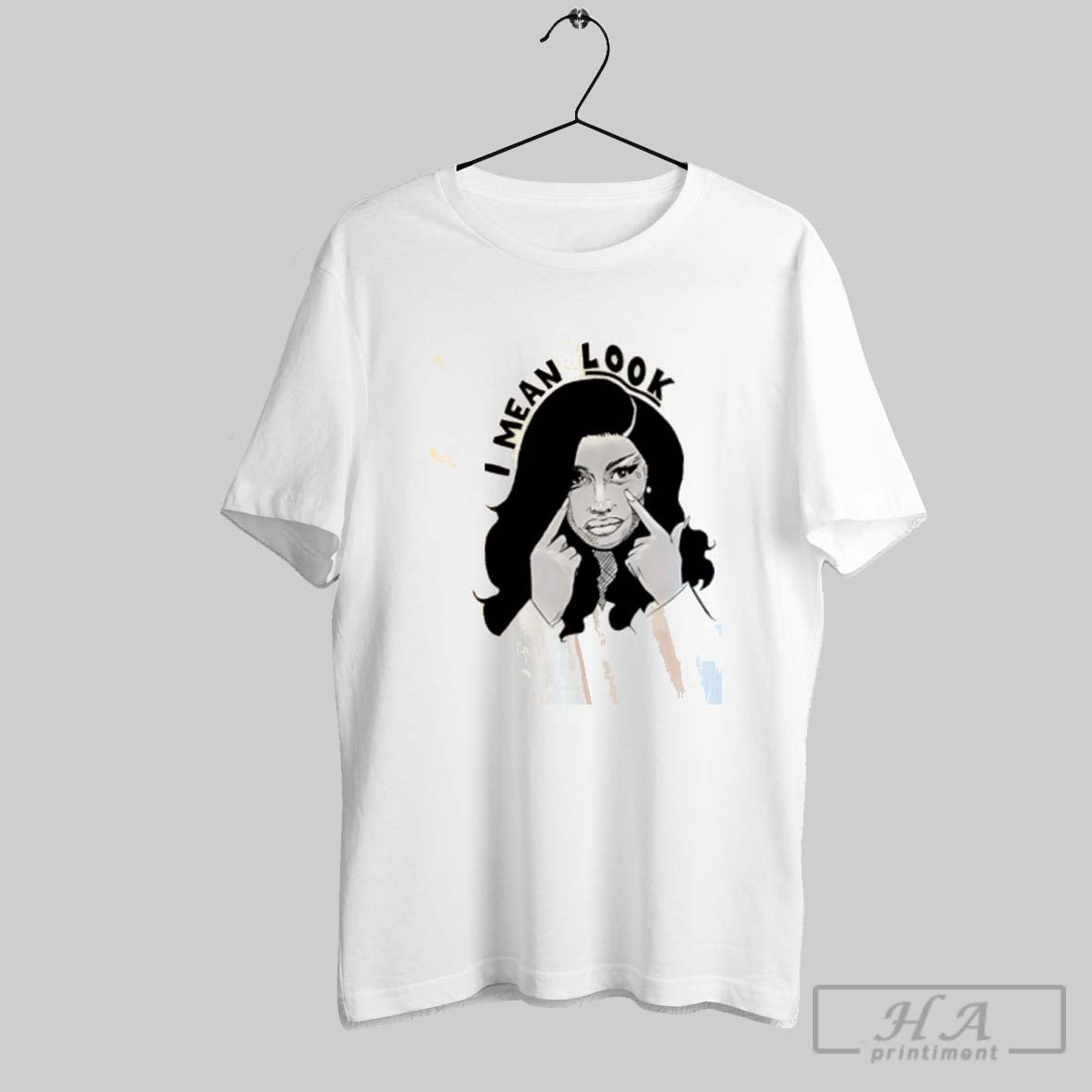 Official Cardi I Mean Look Meme - Adult & Kids T-Shirts, Sweatshirts & Hoodies apparel design preview 1