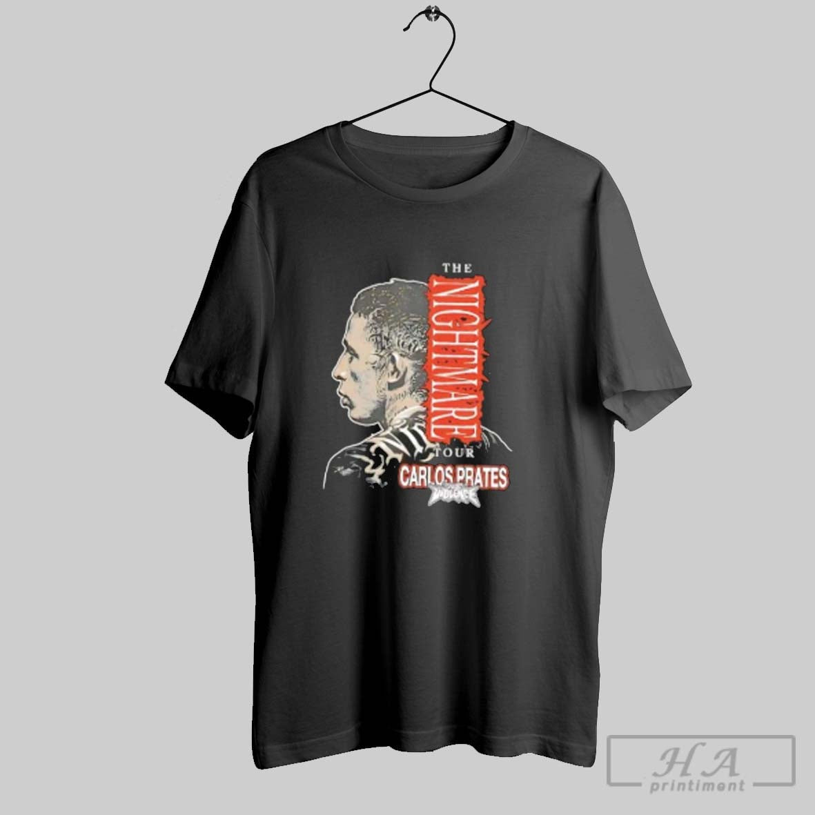 Official Carlos Prates Nightmare Tour - Adult & Kids T-Shirts, Sweatshirts & Hoodies apparel design preview 1