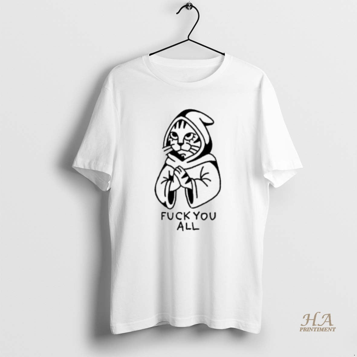 Official Cat Fuck All - Adult & Kids T-Shirts, Sweatshirts & Hoodies apparel design preview 1