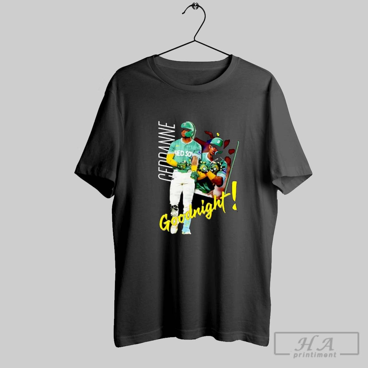 Official Ceddanne Say Goodnight Boston Red Sox Player - Adult & Kids T-Shirts, Sweatshirts & Hoodies apparel design preview 1