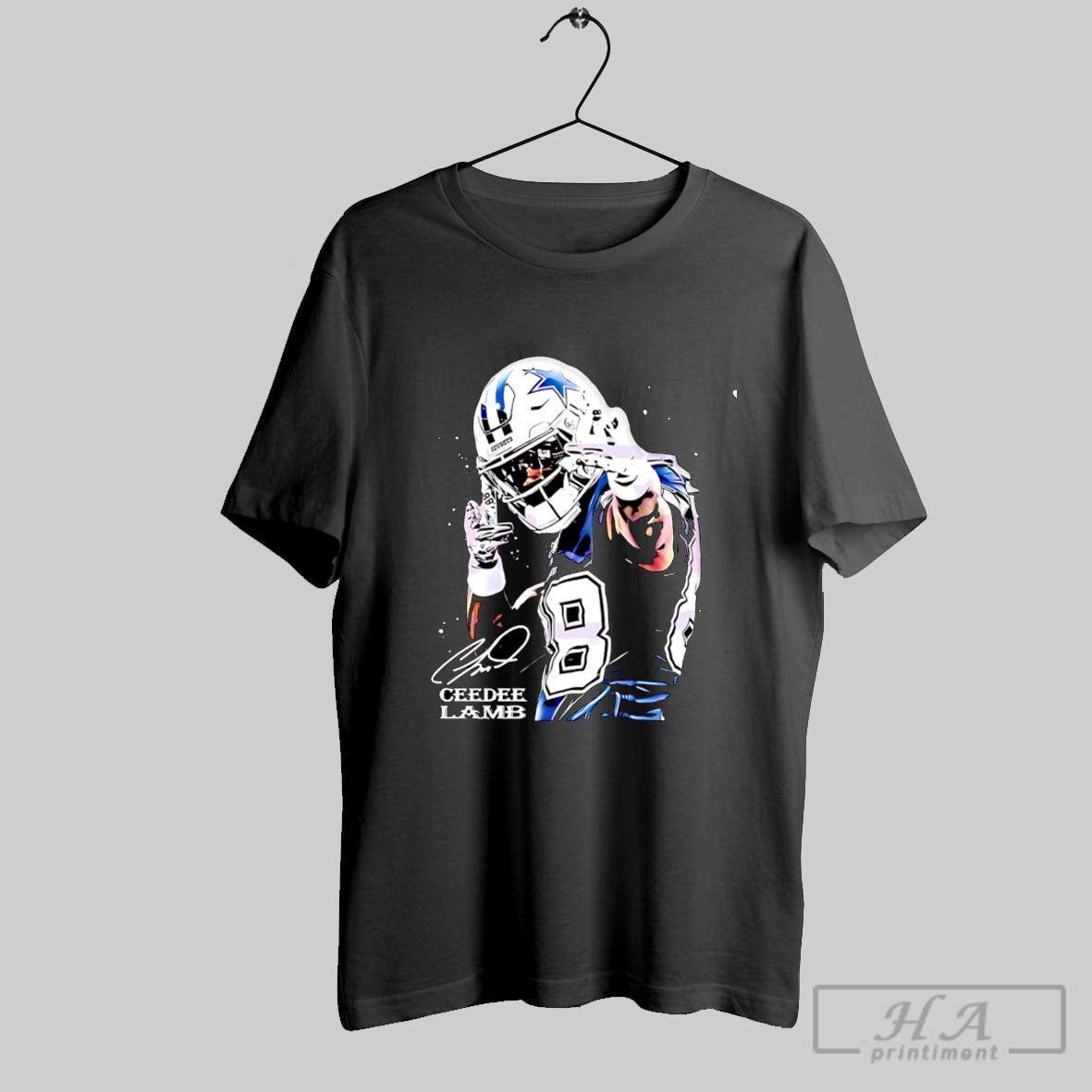 Official Ceedee Lamb Dallas Cowboys Rookie Wide - Adult & Kids T-Shirts, Sweatshirts & Hoodies apparel design preview 1