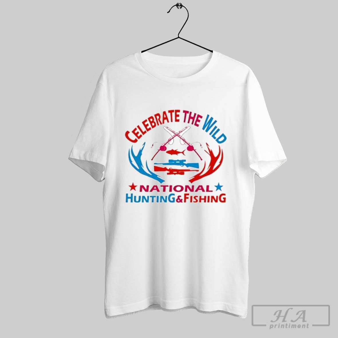 Official Celebrate The Wild National Hunting And - Adult & Kids T-Shirts, Sweatshirts & Hoodies apparel design preview 1